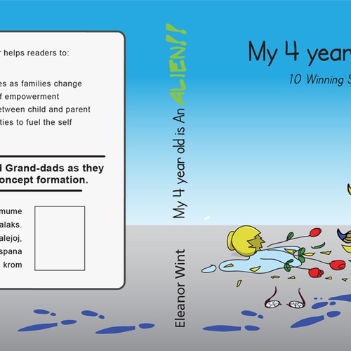 Create a book cover for "My 4 year old is An Alien!!" 10 Winning steps to Self-Concept formation Réalisé par Id3aMan