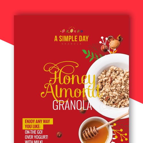 A Simple Day Granola Box Design Design by flaglab