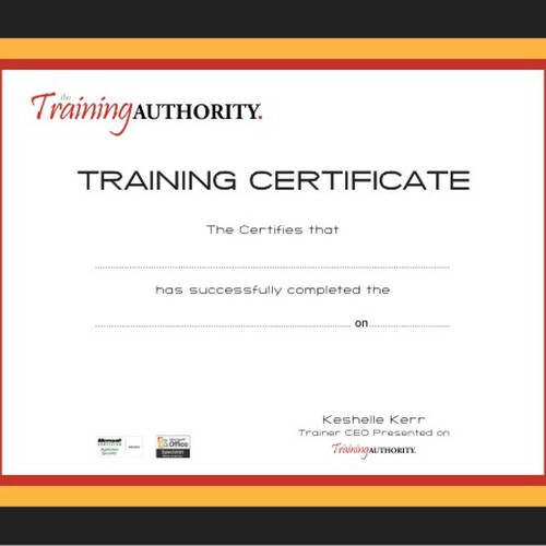 Create the next design for The Training Authority Design by kinozuke