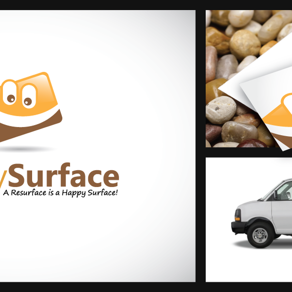 Design by BoostedT titled "Help Happy Surface with a new logo"