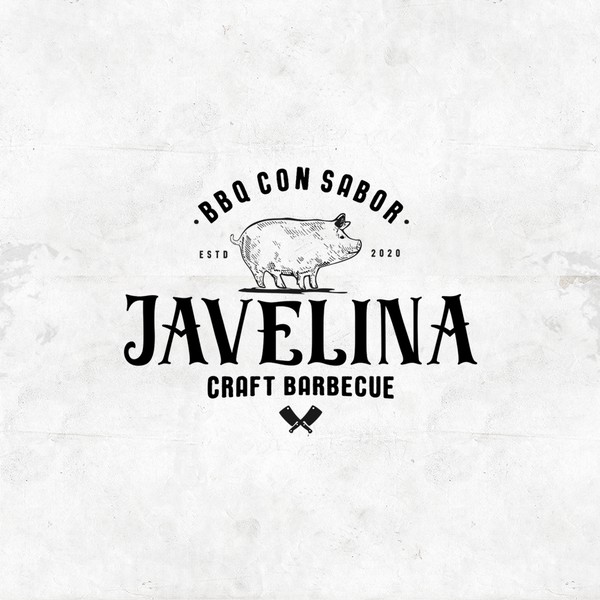 Logo for a craft barbecue restaurant 