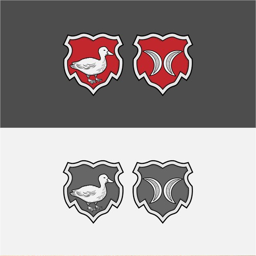 Design a timeless dual family crest logo