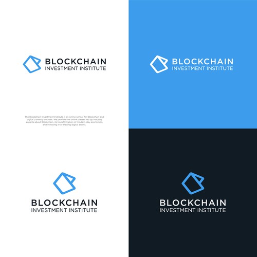 Blockchain creative logo contest Design by Megades!gn