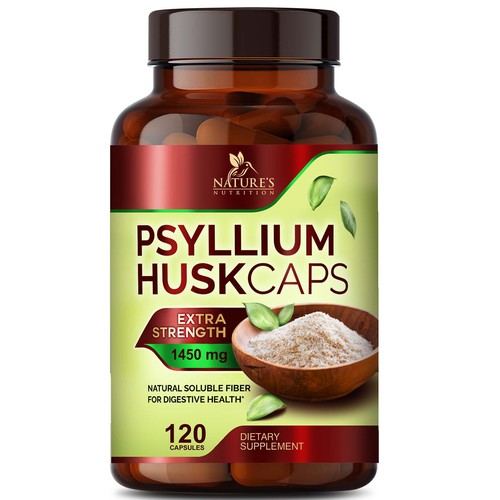 Natural Psyllium Husk Capsules Design needed for Nature's Nutrition Design by sapienpack