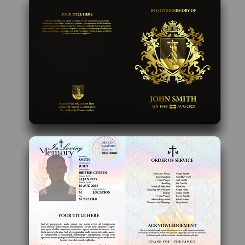 Passport-Style booklet Design Contest Design réalisé par ArtisteXz