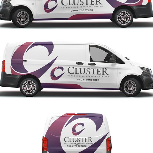 Minimal Car Wrap Design for Mercedes vito(Urgent) Design by Rockyman