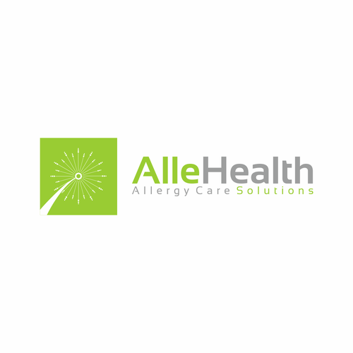 Create a logo for a new allergy company called AlleHealth Design by suket design