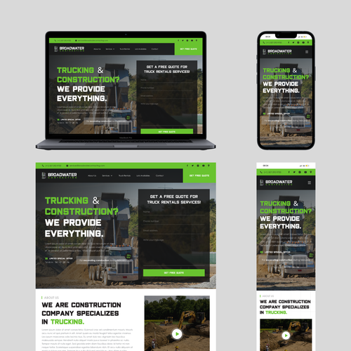 Trucking redesign of website Design von Azzam 123