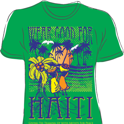 Wear Good for Haiti Tshirt Contest: 4x $300 & Yudu Screenprinter Design von LLesleyP