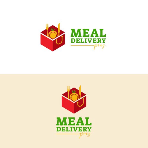 Simple Logo for Meal Delivery Pros (Quick and Easy With Colors Chosen) Design by line2code