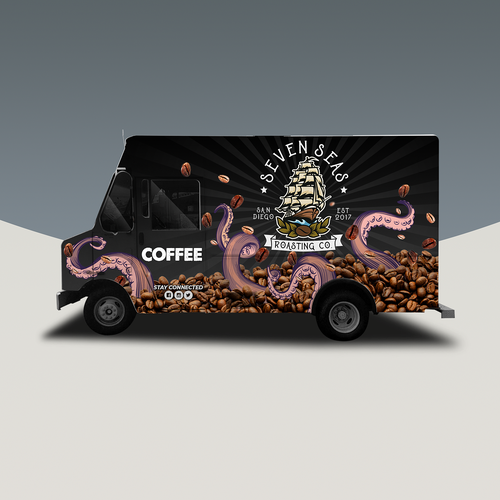 Coffee Truck Design - Mobile Unit 7 Design by Artpaper ✪