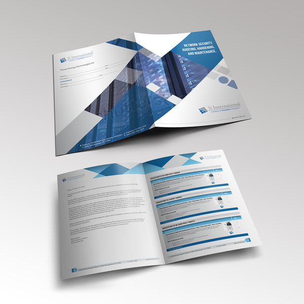 Booklet for technology company