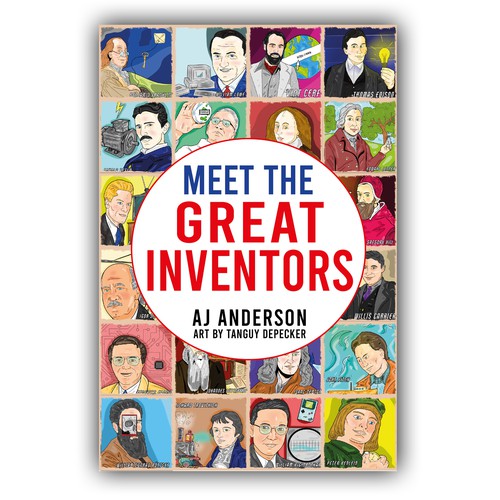 Young Adults Book Cover "Meet The Great Inventors" Design by Cover_Design_Expert