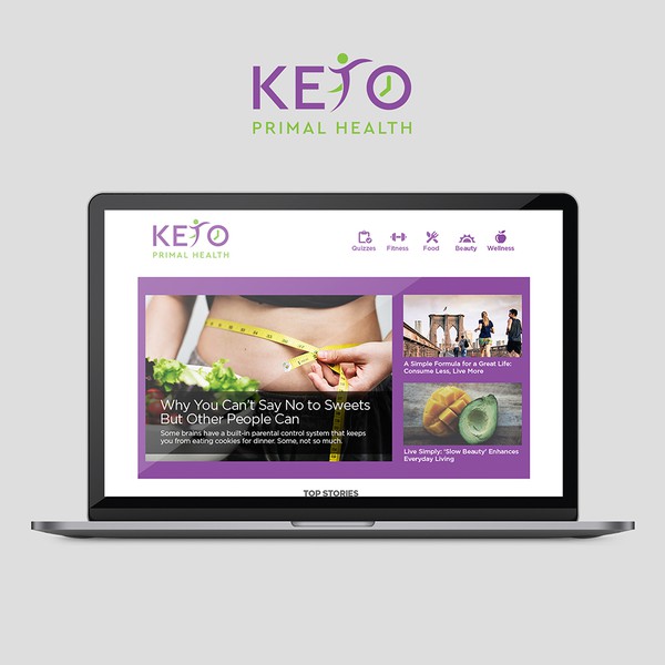 Design by ontohot titled "KETO PRIMAL HEALTH"