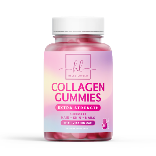 Hello Lovely needs a Collagen Gummies product label Réalisé par Christina MM