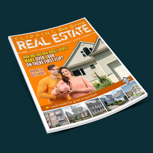 Upbeat NewJersey Fixer upper Realestate Company Looking for a Magazine cover for new Magazine Launch