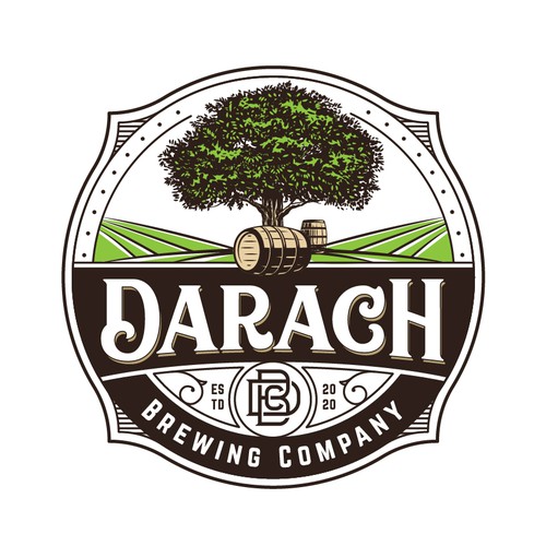 Sophisticated Brewery logo incorporating oak elements Diseño de mata_hati