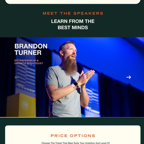 Event Website Design Needed! Design by Aditya Akbar