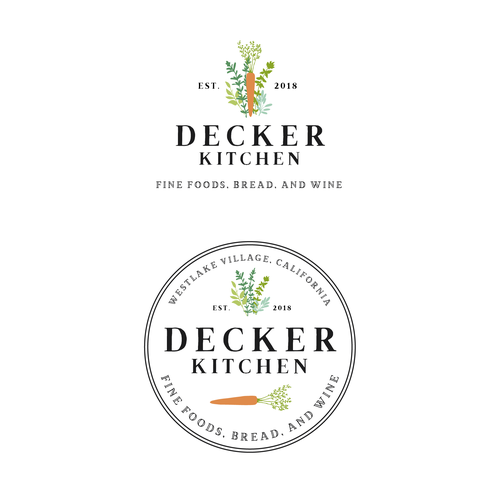 Create a rustic artisan logo for Decker Kitchen Design by EWMDesigns