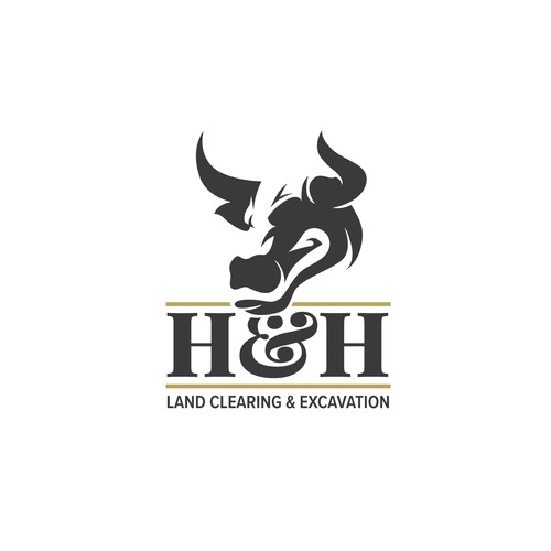 LOGO AND LETTER HEAD FOR H&H LAND CLEARING AND EXEXCAVATION Design réalisé par Glerm Rubini