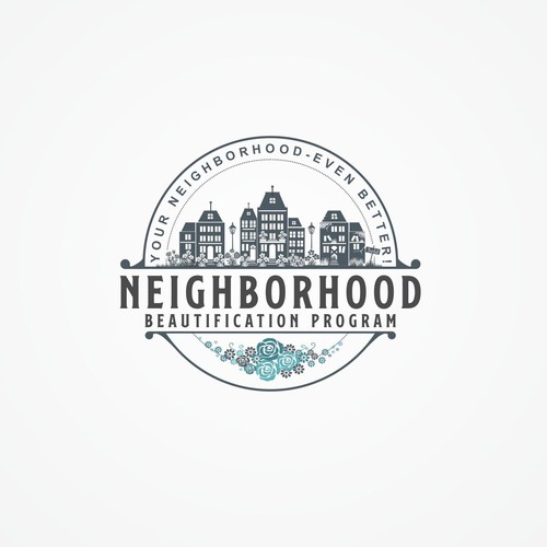 Design a Real Estate Logo for the Neighborhood Beautification Program ...