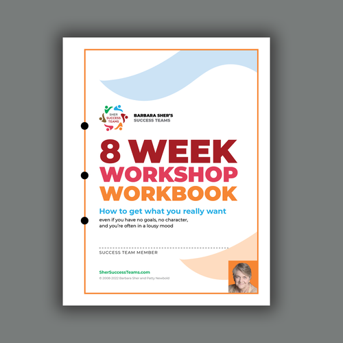 Workbook front cover for adults with big dreams - make me smile Design by machus4u