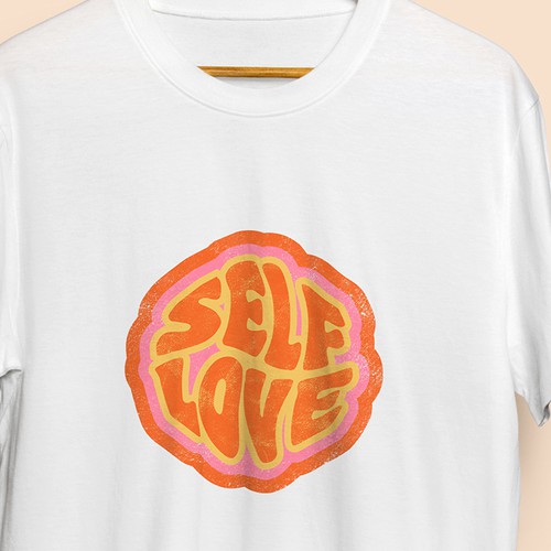 SELF LOVE MERCH T-SHIRT Design by Replika_