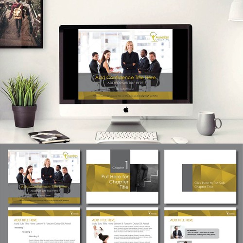 Dramatic PPT template needed to match new logo! Design by maria.maria