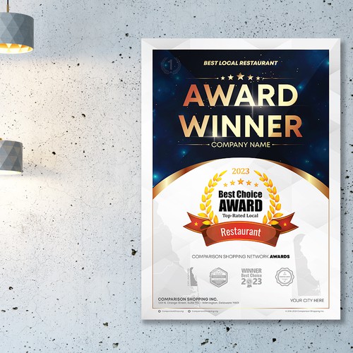 Poster For Award Winning Local Businesses Design von _Blue_