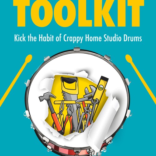 Drum Mix Toolkit: Design a Best-Selling Book Cover about music production and mixing drums Design by BnPixels