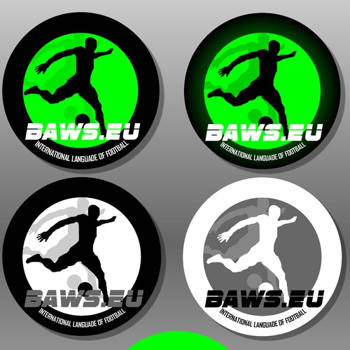 Global football (soccer) logo - baws.eu Design by samivo