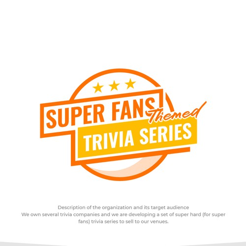 SUPER FANS Theme Trivia Series Logo Design by MotionPixelll™