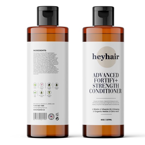 Minimalistic Package Branding Design for a Cosmetic Hair Care Line - ONE PRODUCT Design by Qalandar