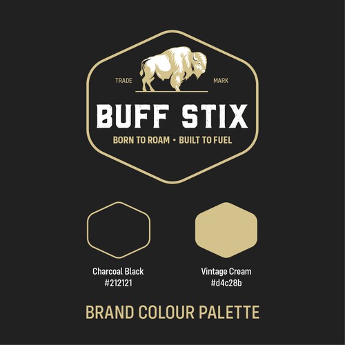 Buff Stix...Lean, Delicious, Buffalo Strong. Design by Studio 135+