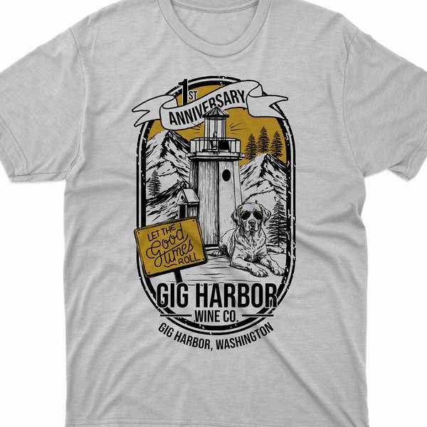 Design by harmeetgraphix titled "1st Anniversary tshirt "