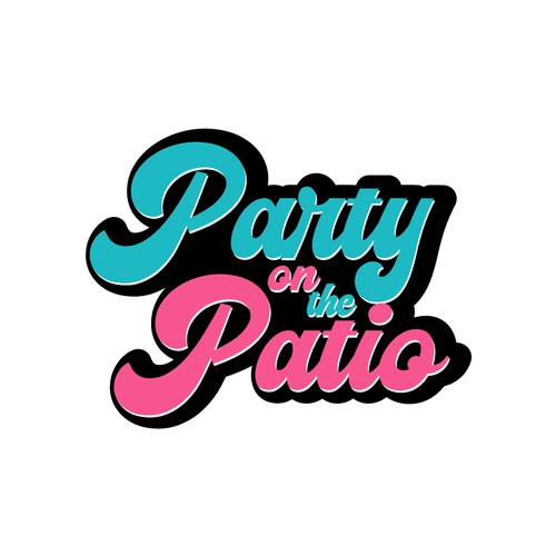 Party on the Patio Logo Design by Mi&Me