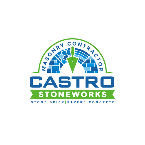 I want to create a new logo for CASTRO STONEWORKS -  MASONRY COMPANY Diseño de Roni5859