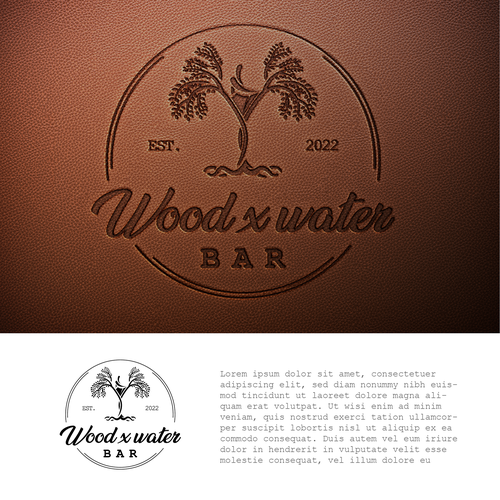 Monochrome Logo for Austin Cocktail Bar Design by Zulian_NZ