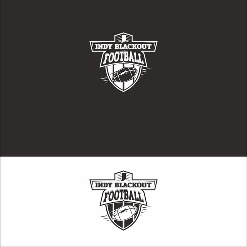 Youth Football Team Logo (Black) Design by Ali Altahhan