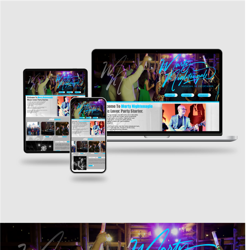 Dynamic DJ & Musician needs a website for weddings & corporate entertainment Design by THEREDHELMET