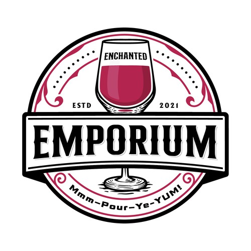 Enchanted Emporium. A casual wine bar. Design by Fortunic™