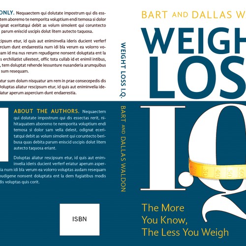 Design a creative and simple cover for weight loss book Design by TeaBerry