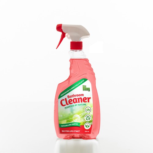 Designs | Natural, Bio, Eco Bathroom Cleaner label | Product label contest