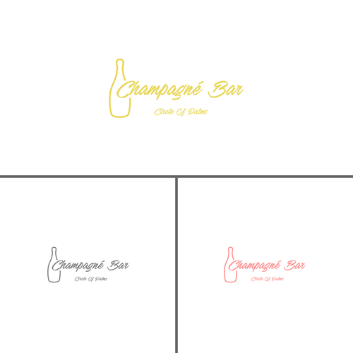 Luxury and modern Champagne Bar logo Design von Gladiator_Design