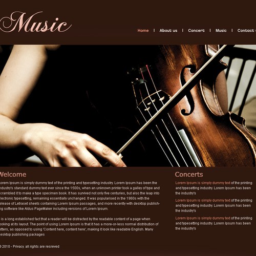 1-3 Page Website Template Design von Johncreative