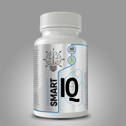 Brain Supplement Label Design Design by ghulamahmad98