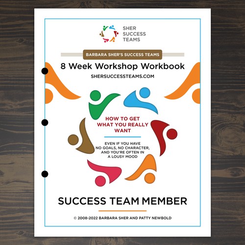 Workbook front cover for adults with big dreams - make me smile Design by Unboxing Studio