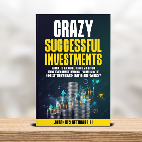 Powerful Book Cover for an Investing book that helps to Build Wealth in the Stock Market Design by T.Primada