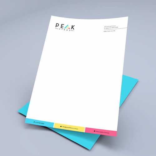 Creative, slick, professional Stationary for New Brand - Peak Fibre - Design by Xclusive16