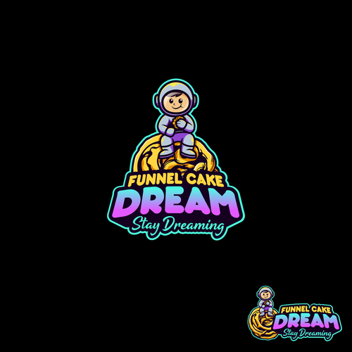 Design a Fun and hip logo for a food truck serving Funnel Cakes Design by 2K Desain